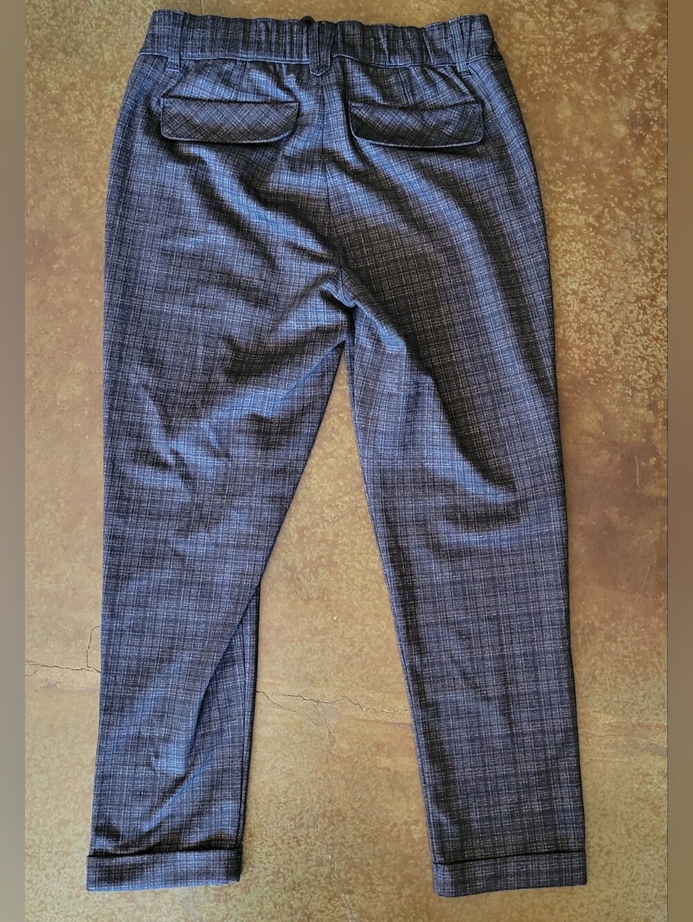 Democracy High Rise Plaid Drawstring Pants Size Medium - Picture 3 of 9
